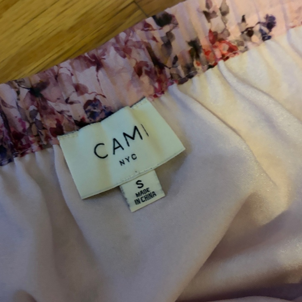 Cami NYC Floral Blush Maxi Skirt with slit - Picture 3 of 3